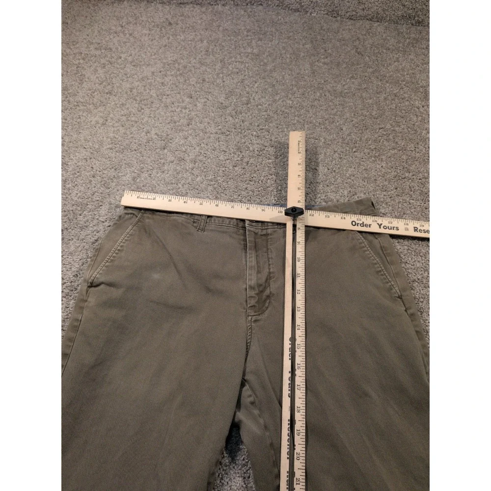 J.Crew 484 Slim Fit‎ Chino Pants Mens 33x34 Olive Green Stretch Cotton Twill
